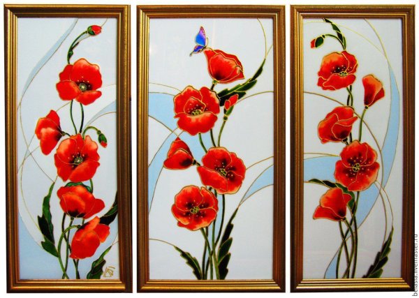 Алмазная мозайка триптих