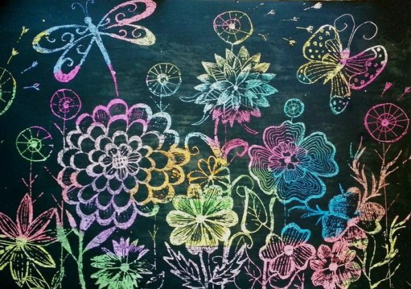 Граттаж техника рисования