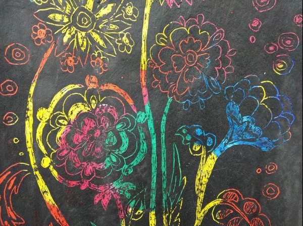 Граттаж техника рисования