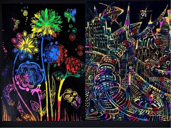 Техника рисования град аж