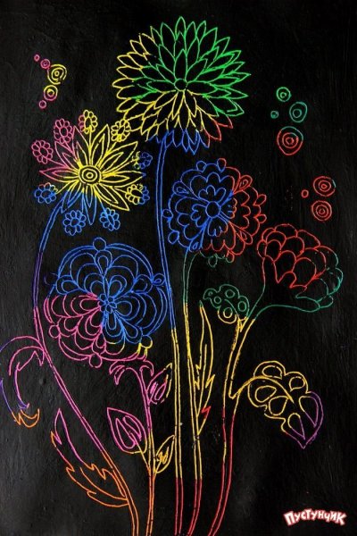 Граттаж техника рисования