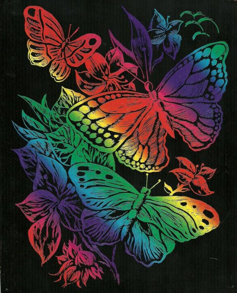 Граттаж техника рисования