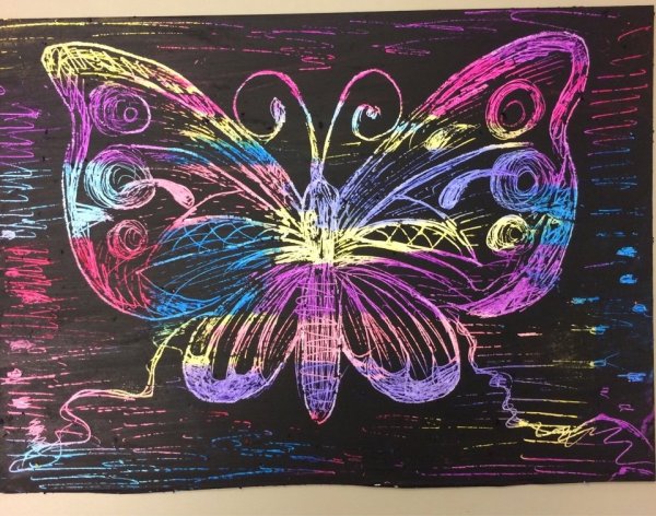 Граттаж картины Джованни Гвида