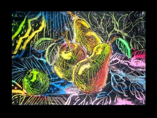 Техника граттаж