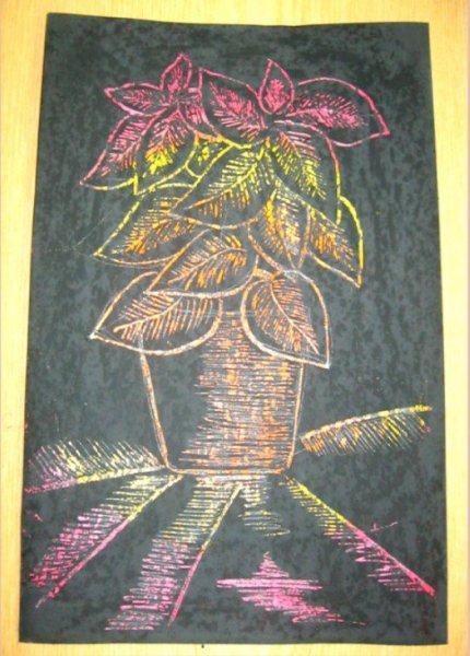 Макс Эрнест серия граттаж лес