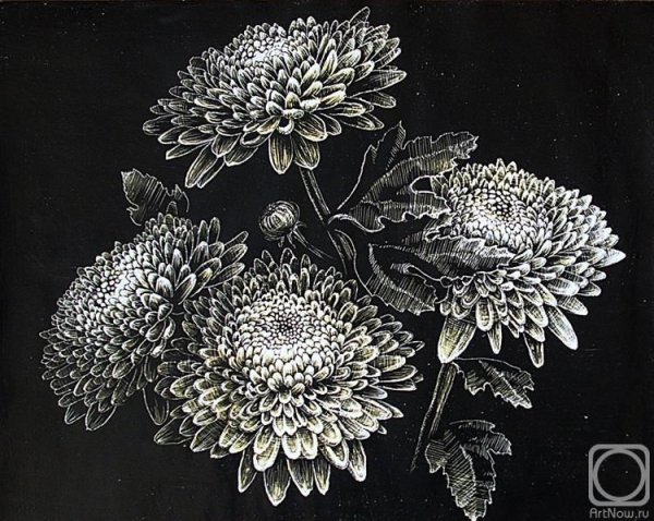 Граттаж медузы