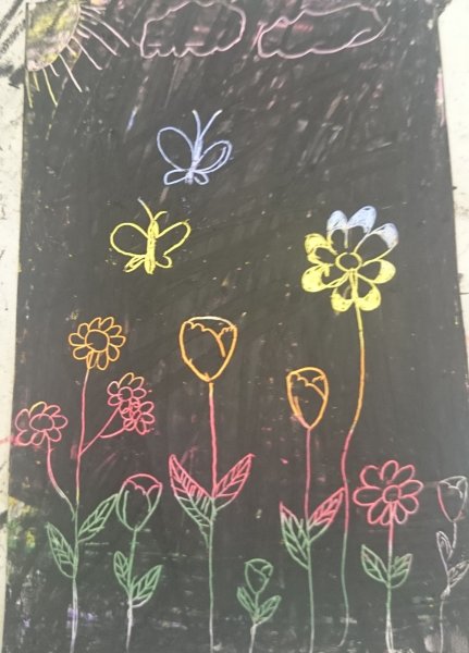 Воскография граттаж