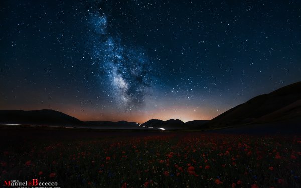 Звездная ночь в горах