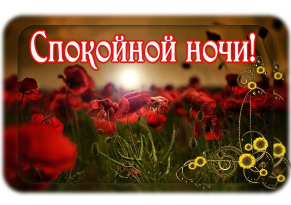 Спокойной ночи дарагае