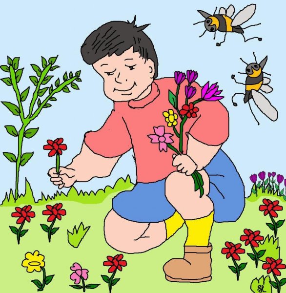 Мальчики подростки с цветами волосами с шляпой