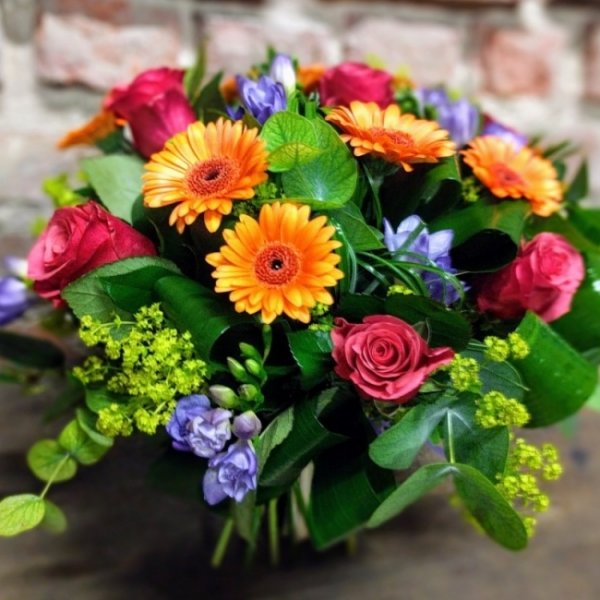 Букет гербер открытка