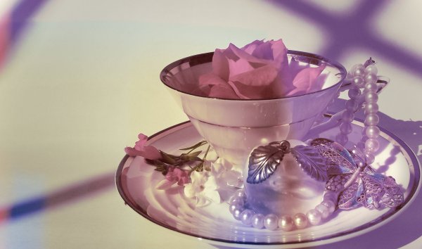 Нежное сиреневое утро