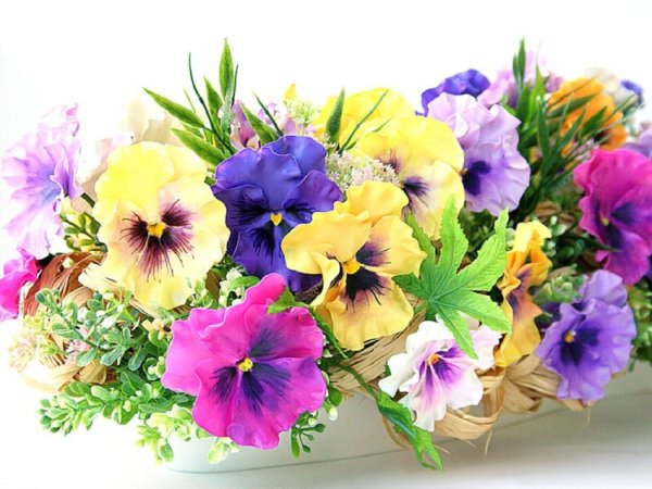 Букет анютиных глазок