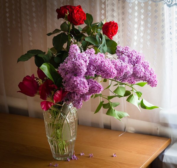 Цветы в вазе