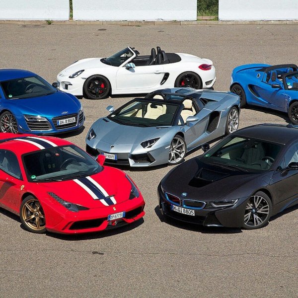 Lamborghini BMW i8 Mercedes