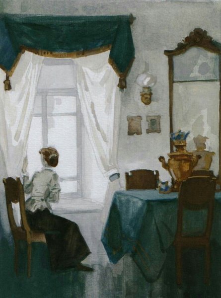 Пушкин у окна