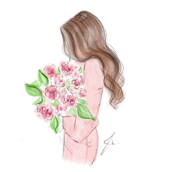 Торт с нарисованным лицом девушки