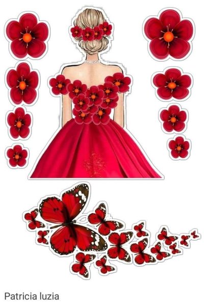 Торт для девушки с цветами