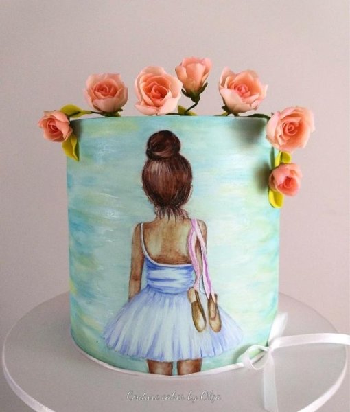 Торт с лицом девочки