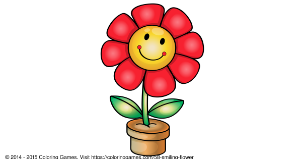 Цветы мультяшные