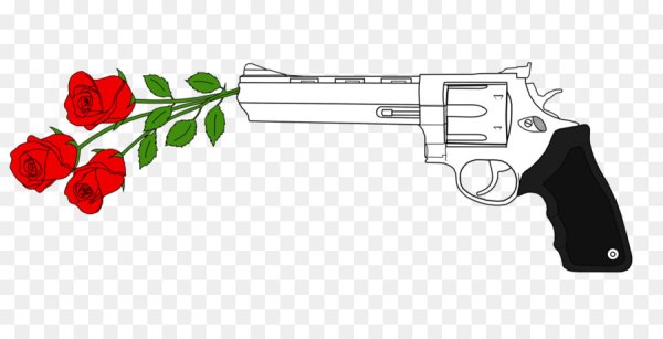 Пистолет стреляет цветами