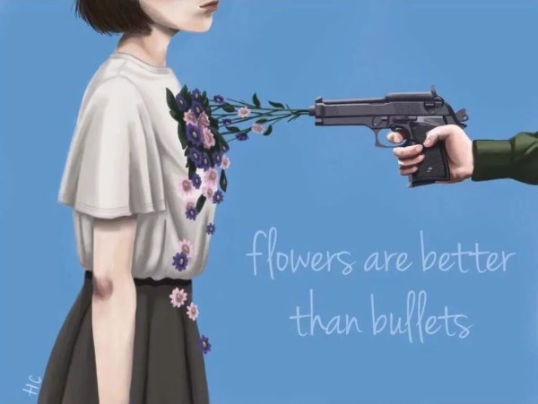 Цветы из оружия