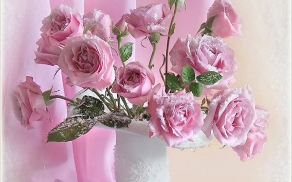 Розовый букет