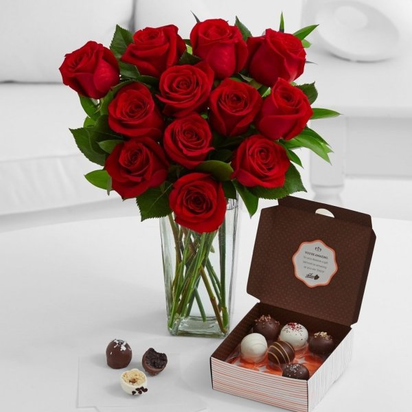 Цветы и шоколад