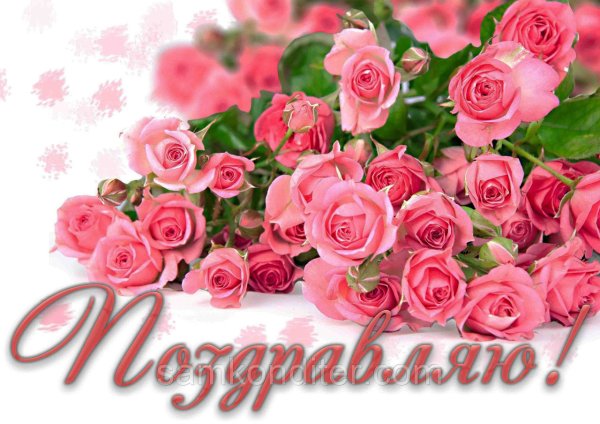 С днём рождения надпись с цветами