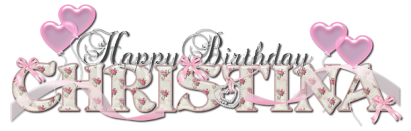 Слово Кристина на прозрачном фоне