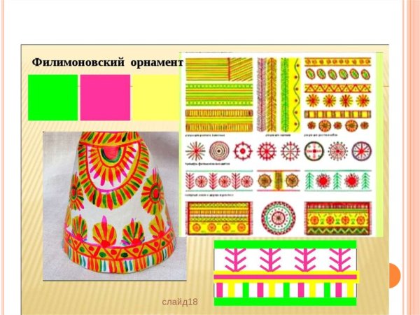Дымковская игрушка с элементами Филимоновская росписи