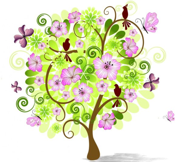 Сказочное Цветочное дерево