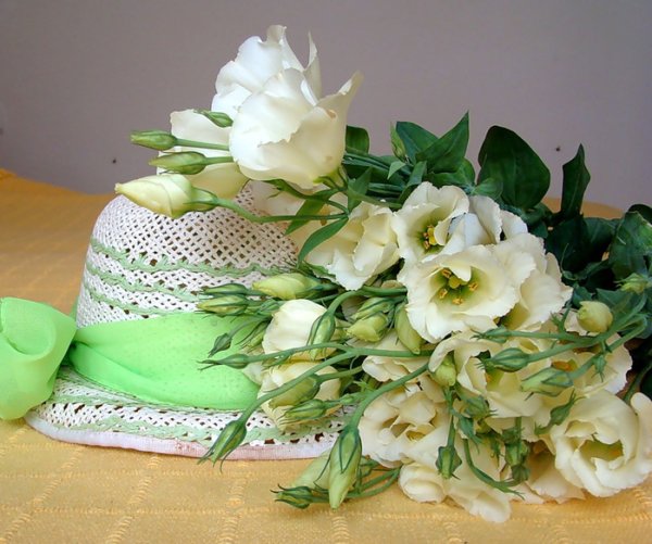 Букет в шляпке