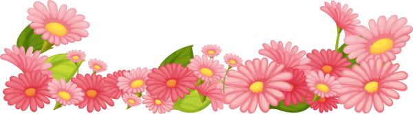 Цветы на прозрачном фоне для оформления