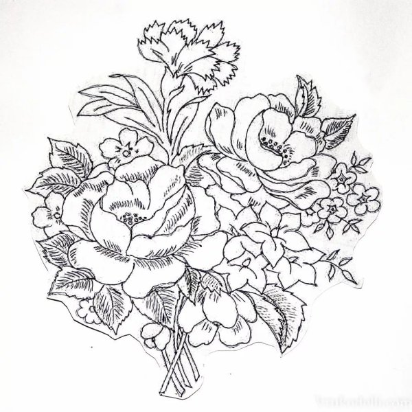 Цветы для выжигания