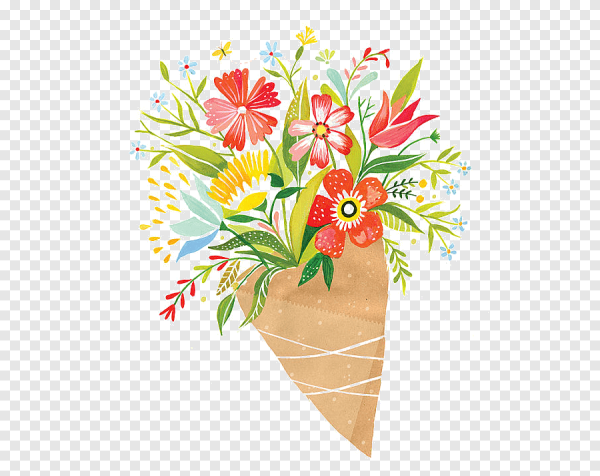 Букет цветов иллюстрация