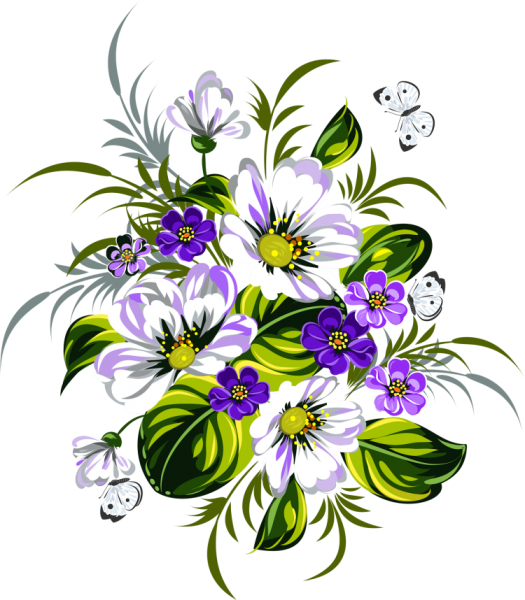 Букет цветов рисунок