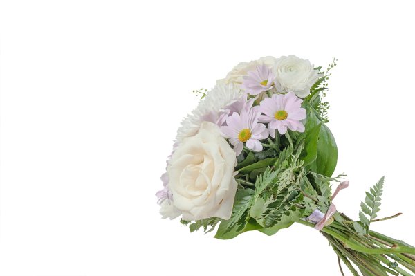 Красивый букет на белом фоне
