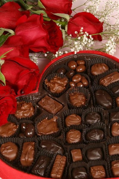 Цветы с конфетами