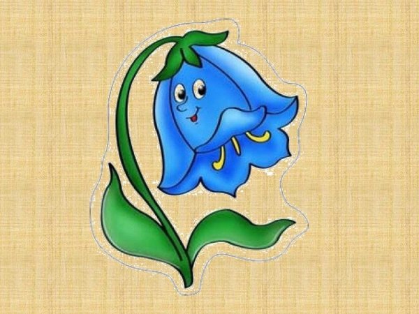 Колокольчик на белом фоне