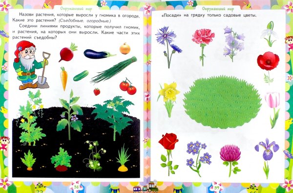 Задания для детей 3-4 лет растения
