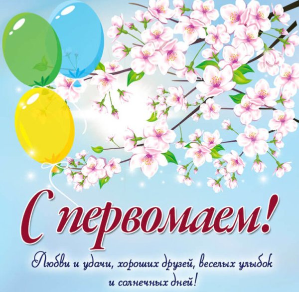 Открытки с 1 мая тюльпаны