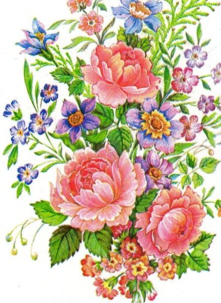 Советские открытки с цветами