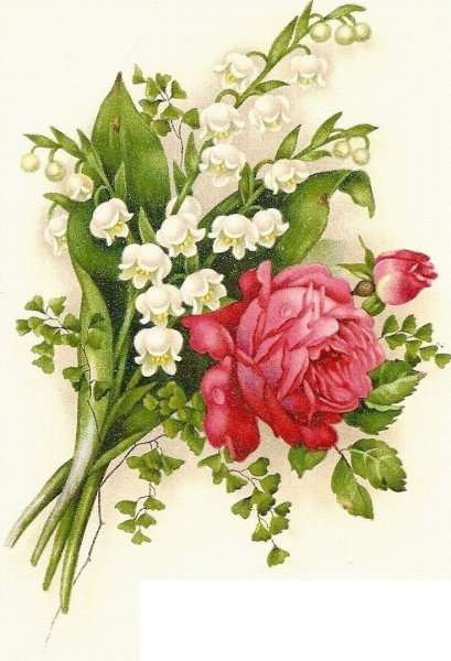 Старинные открытки с цветами