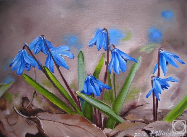Подснежники рисунок
