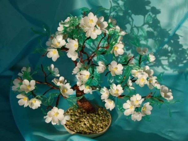 Цветы из клеенки