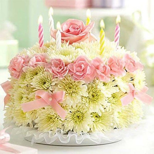 Торт из цветов