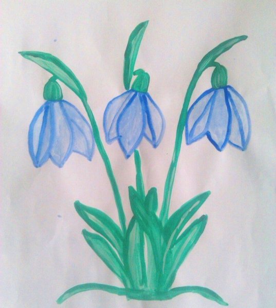 Рисование весенних цветов