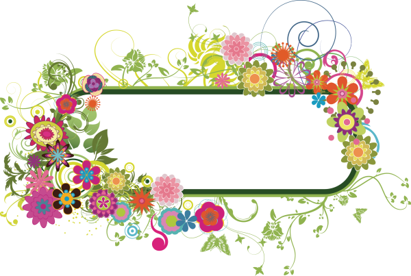 Векторные цветочные рамки