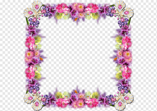 Рамка Цветочная квадратная